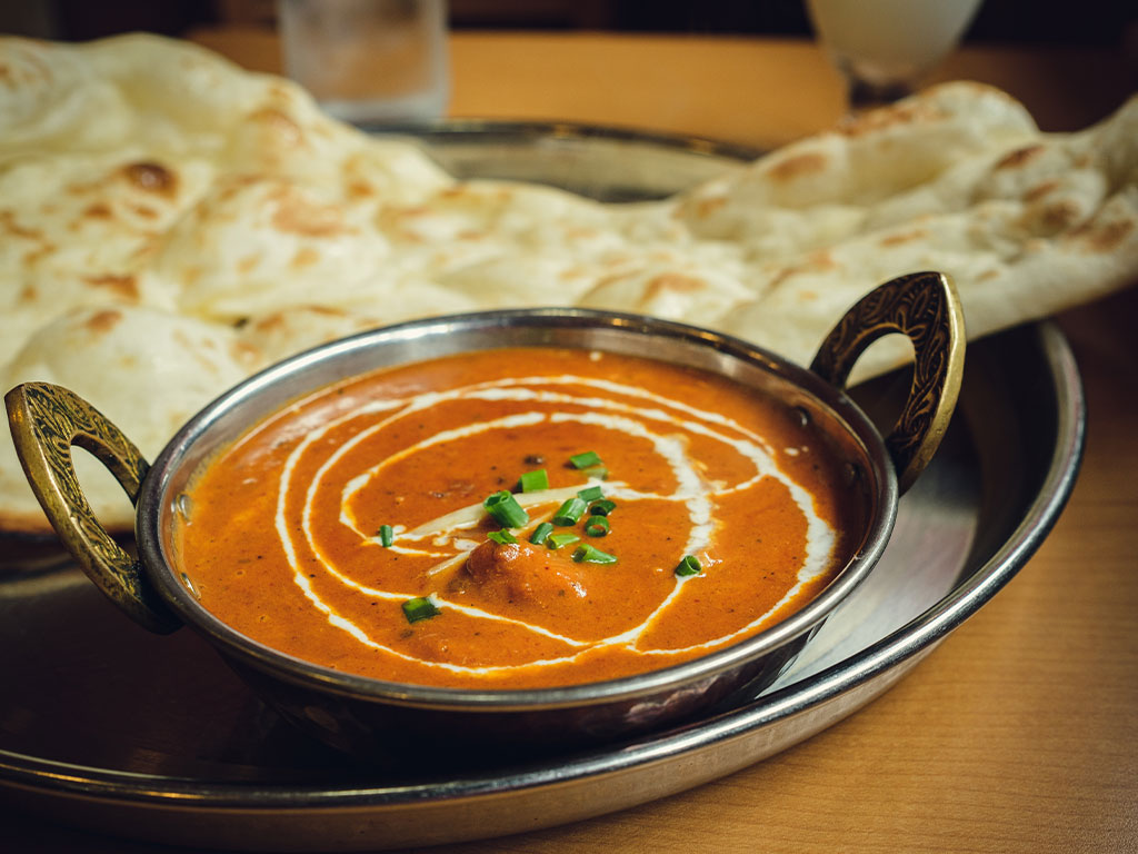 Plat en sauce indien